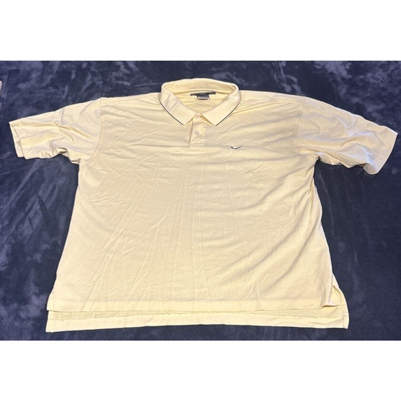 Nike Polo Shirt Mens Large Volt Yellow Dri Fit Golf Pickleball Tennis Green L - Picture 1 of 4